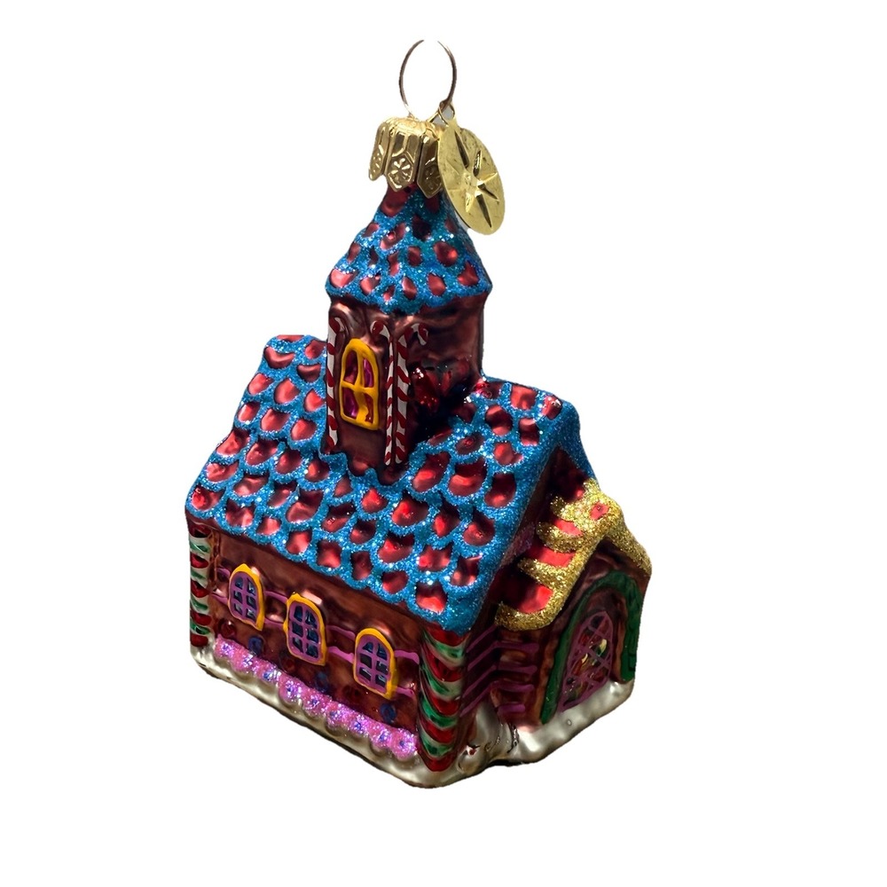 1999 Christopher Radko Candyland Corner Building‎ Ornament Mercury Glass